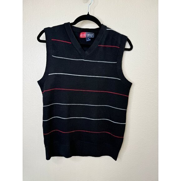 Vintage Cambridge Classics Men's Black Vest size s sweater vest Polyester - Picture 2 of 7